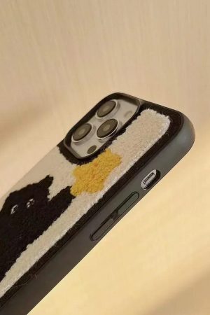 Concert Outfit Korean Plush Charm iPhone Case