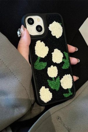 Concert Outfit Korean Plush Charm iPhone Case