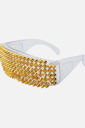 Concert Outfit Large Frame Outdoor Rivet Sunglasses
