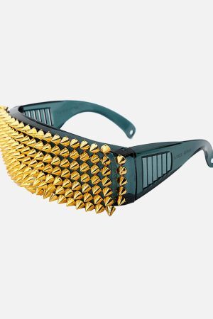 Concert Outfit Large Frame Outdoor Rivet Sunglasses