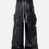Concert Outfit Layered Three-Dimensional Pocket Wide-Leg Flared Pants