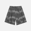 Concert Outfit Leaf Pattern Washed Jorts