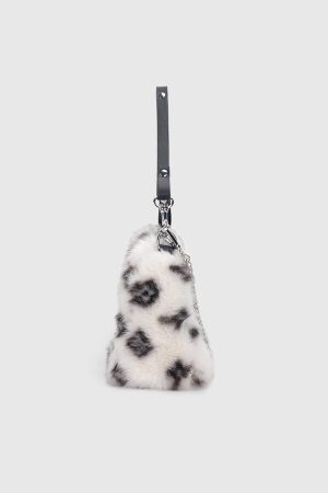 Concert Outfit Leopard Fleece Chain Bag