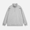 Concert Outfit Letter Back Printed Stand Collar Sweatshirt