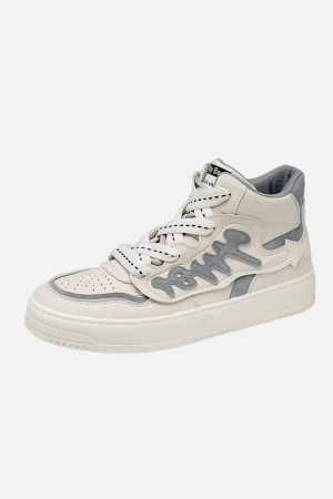 Concert Outfit Letter High Skate Shoes
