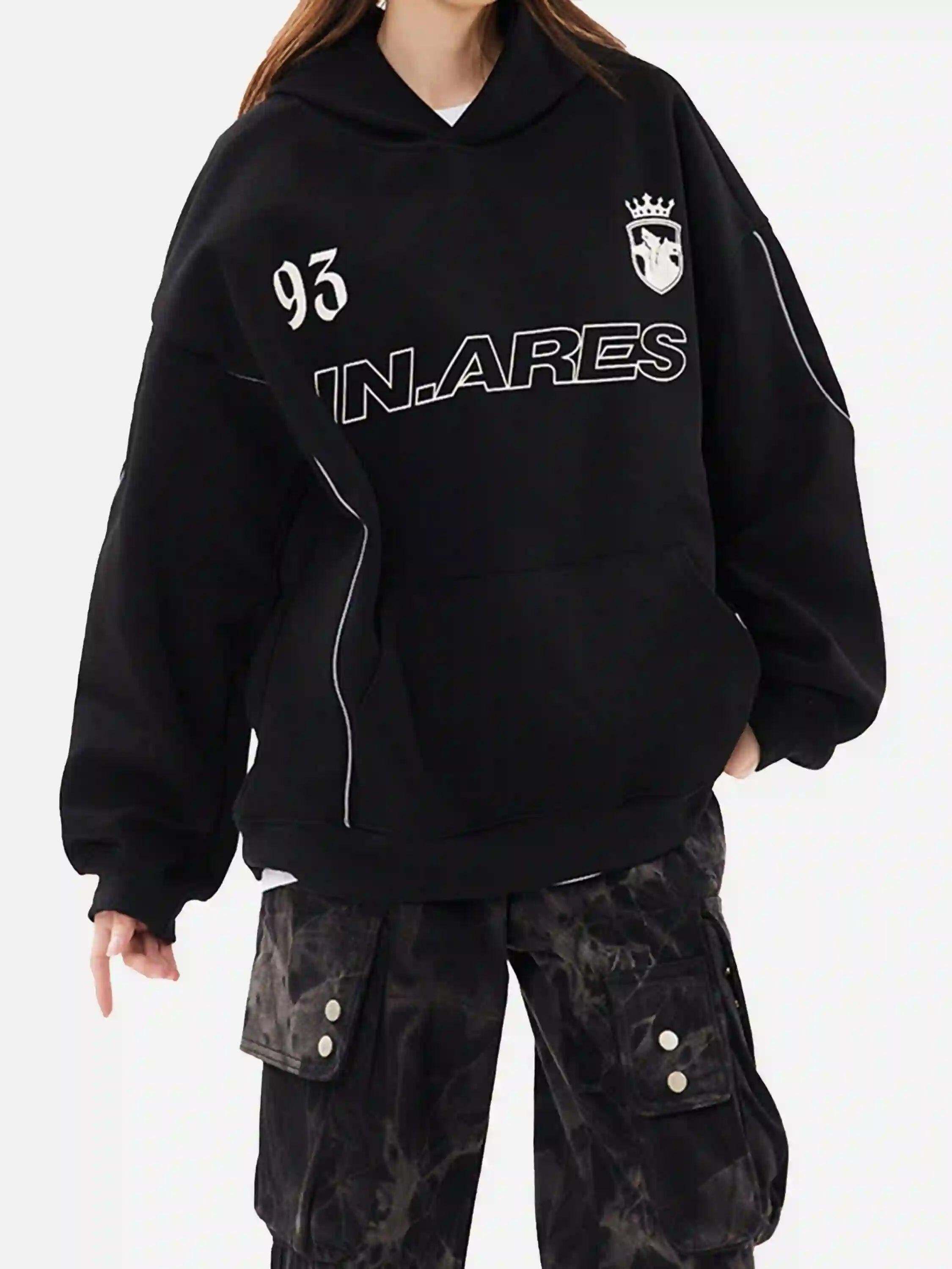 Concert Outfit Letter Print Line Design Hoodie