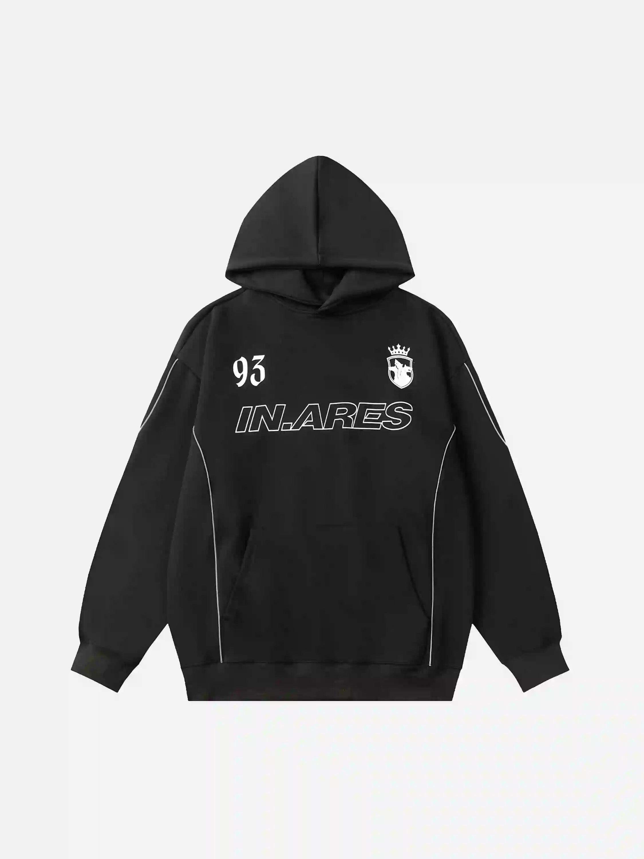 Concert Outfit Letter Print Line Design Hoodie