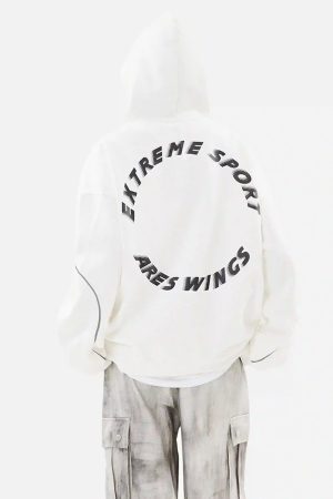 Concert Outfit Letter Print Line Design Hoodie