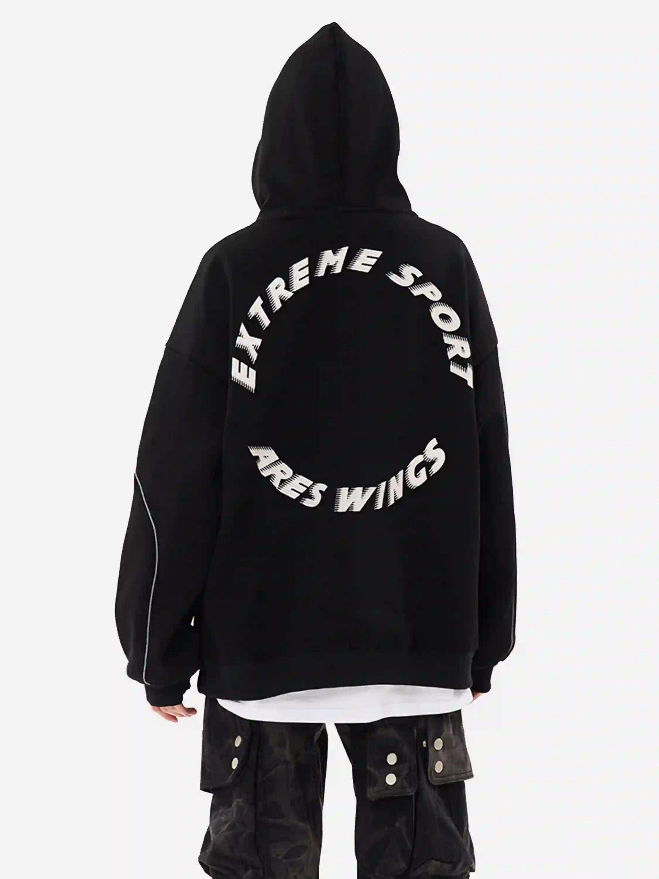 Concert Outfit Letter Print Line Design Hoodie
