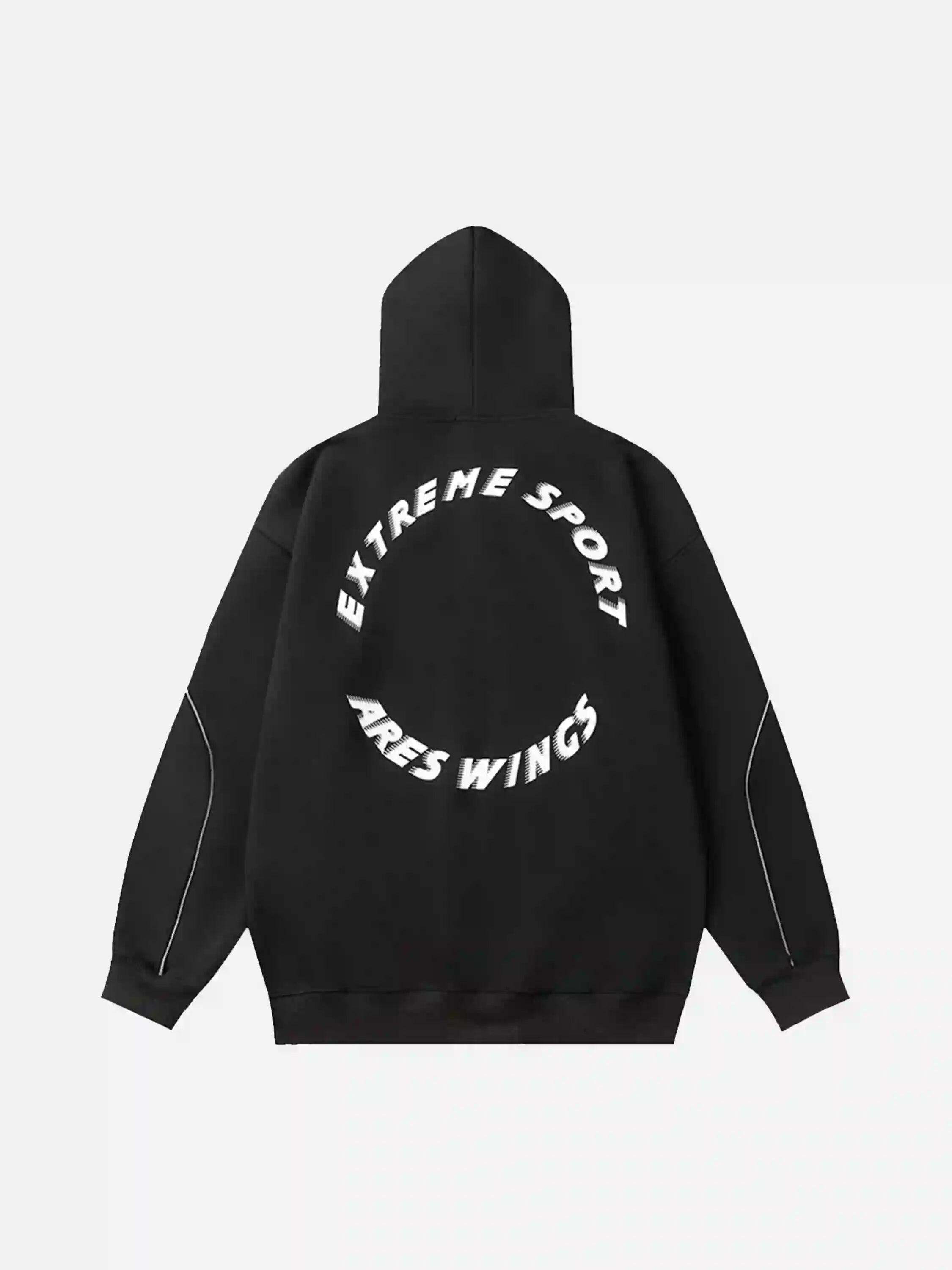 Concert Outfit Letter Print Line Design Hoodie