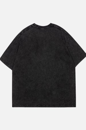 Concert Outfit Letter Ripple Print Tee