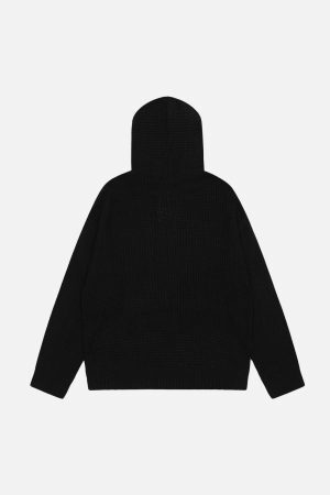 Concert Outfit Lettering Print Zip-Up Hoodie