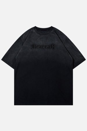 Concert Outfit Letters Graphic Vintage Tee
