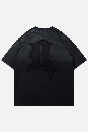 Concert Outfit Letters Graphic Vintage Tee