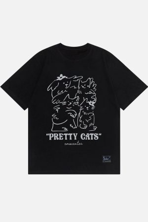 Concert Outfit Line Print Tee