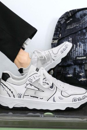 Concert Outfit Mesh Breathable Board Shoes