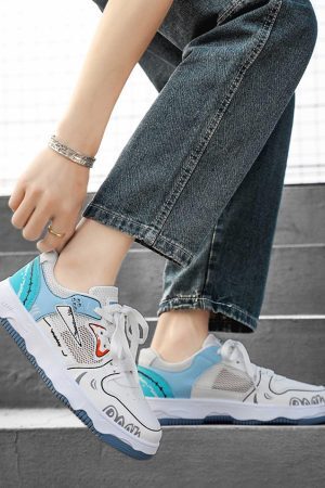 Concert Outfit Mesh Breathable Board Shoes