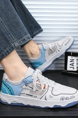 Concert Outfit Mesh Breathable Board Shoes