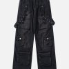 Concert Outfit Multi-Pocket Workwear Jeans