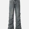 Concert Outfit Multi Wrinkle Washed Jeans