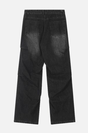 Concert Outfit Multiple Wrinkle Jeans