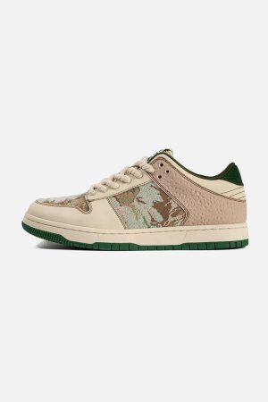Concert Outfit Oil Painting Forest Print Skate Shoes
