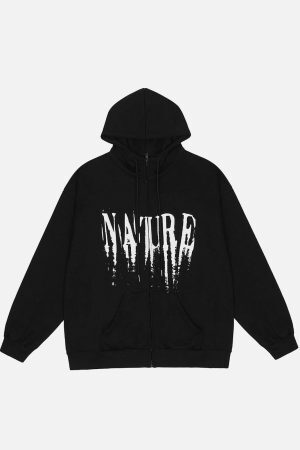 Concert Outfit Peace And Love Foam Print Cardigan Hoodie