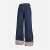 Concert Outfit Plaid Panel Jeans