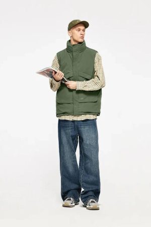 Concert Outfit Plain Windproof Vest