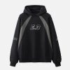 Concert Outfit Pleated Material Splicing Hoodie