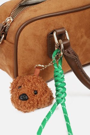 Concert Outfit Plush Dog Suede Bag