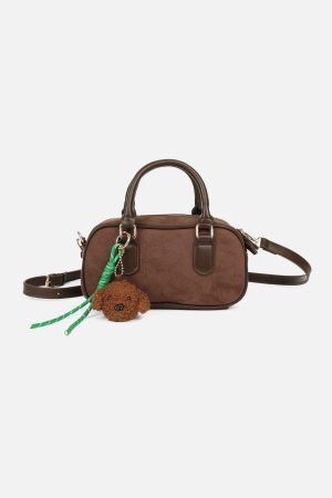 Concert Outfit Plush Dog Suede Bag