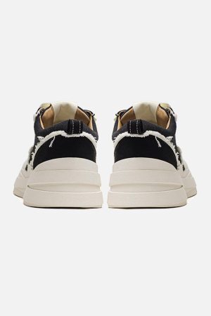 Concert Outfit Raggedy Round Toe Sneakers