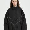 Concert Outfit Reflective Striped Jacket