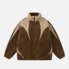 Concert Outfit Retro Furry Fleece Jacket