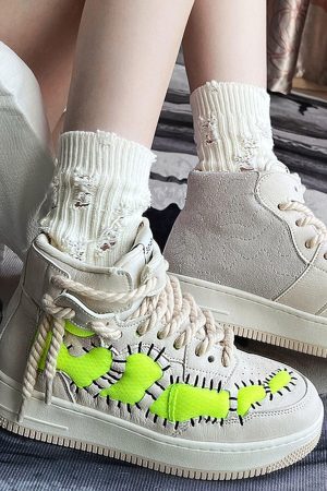 Concert Outfit Retro High-Top Sneakers
