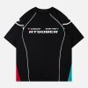 Concert Outfit Retro Hip-Hop Line Basketball T-Shirt