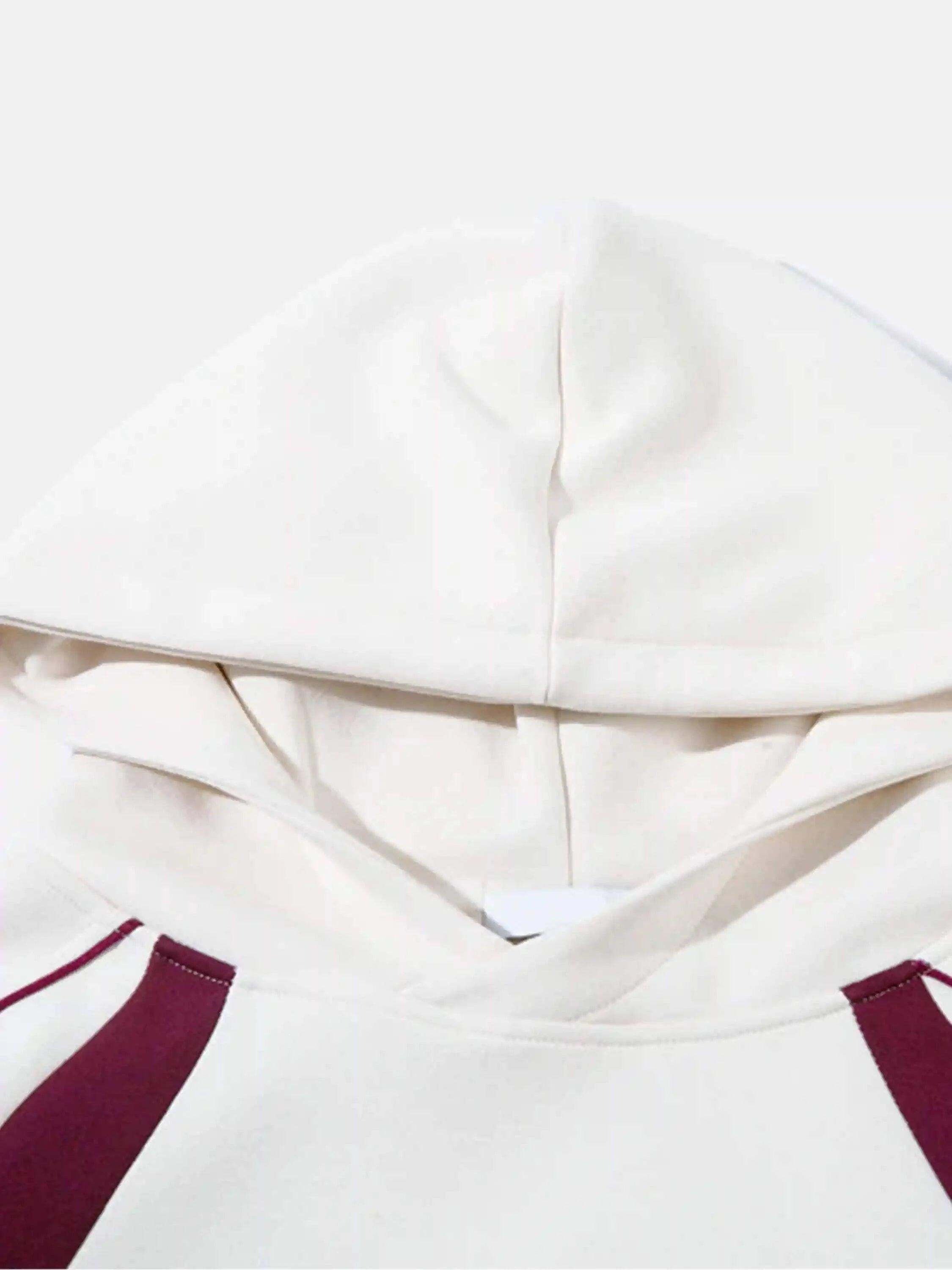 Concert Outfit Retro Patchwork Hip-Hop Hoodie