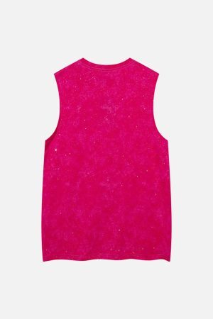 Concert Outfit Retro Rhinestone Cross Chain Vest