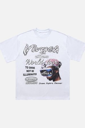 Concert Outfit Retro Sci-Fi Graphic T-Shirt