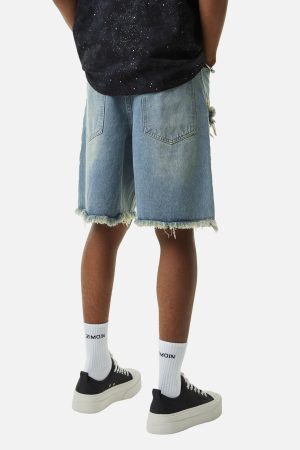 Concert Outfit Retro Stitching Diamonds Embroidery Shorts