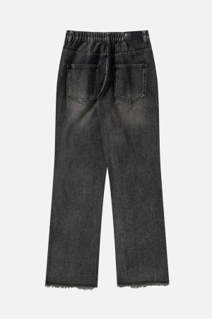 Concert Outfit Retro Straight Casual Jeans