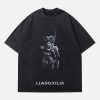 Concert Outfit Retro Washed Distressed Doberman Pinscher T-Shirt