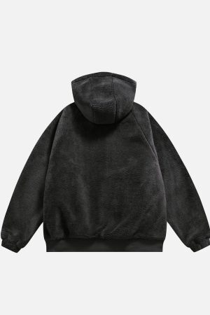 Concert Outfit Reversible Sherpa hoodie