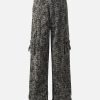Concert Outfit Ripped Camouflage Multi-Pocket Cargo Pants