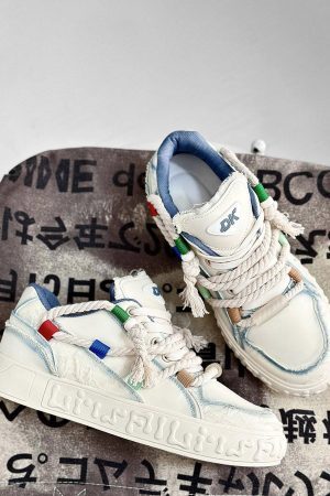 Concert Outfit Rope Knot Design Fashion Sneakers