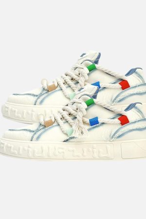 Concert Outfit Rope Knot Design Fashion Sneakers
