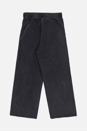 Concert Outfit Slub Cotton Patchwork Frayed Jeans