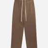 Concert Outfit Solid Color Drawstring Pants