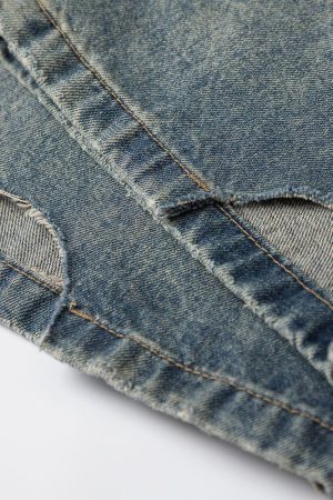 Concert Outfit Solid Vintage Loose Jeans